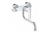 Смеситель для мойки Grohe Eurosmart, скрытая, DN 15, obracana излив 216mm, хром