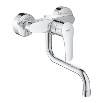 Смеситель для мойки Grohe Eurosmart, скрытая, DN 15, obracana излив 216mm, хром