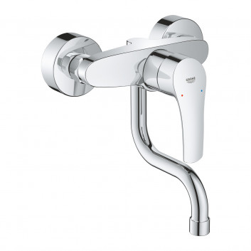 Смеситель для мойки Grohe Eurosmart, скрытая, DN 15, obracana излив 216mm, хром