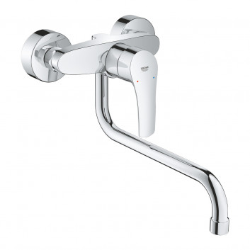 Смеситель для мойки Grohe Eurosmart, скрытая, DN 15, obracana излив 150mm, хром