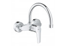 Смеситель для мойки Grohe Eurosmart, скрытая, DN 15, obracana излив в форме C 244mm, хром