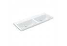 Раковина с тумбой двойная Villeroy & Boch Subway 3.0, 130x47cm, без перелива, без отверстия na armaturę, Weiss Alpin CeramicPlus