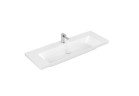 Раковина с тумбой Villeroy & Boch Subway 3.0, 130x47cm, без перелива, otwór na armaturę, Stone White CeramicPlus