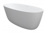 Ванна свободностоящая Riho Oval, 160x72cm, Solid Surface, белая