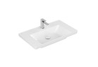 Раковина с тумбой Villeroy & Boch Subway 3.0, 80x47cm, без перелива, otwór na armaturę, Weiss Alpin CeramicPlus