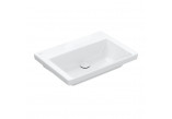 Раковина с тумбой Villeroy & Boch Subway 3.0, 80x47cm, без перелива, без отверстия na armaturę, Weiss Alpin