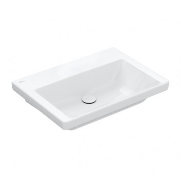 Раковина с тумбой Villeroy & Boch Subway 3.0, 80x47cm, без перелива, без отверстия na armaturę, Weiss Alpin