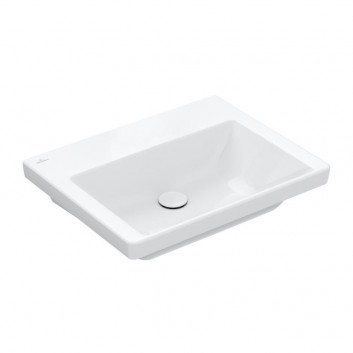 Раковина с тумбой Villeroy & Boch Subway 3.0, 65x47cm, без перелива, без отверстия na armaturę, Weiss Alpin