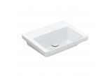 Раковина подвесная Villeroy & Boch Subway 3.0, 55x44cm, без перелива, без отверстия na armaturę, Stone White CeramicPlus