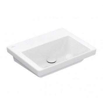 Раковина с тумбой Villeroy & Boch Subway 3.0, 60x47cm, z переливом, otwór na armaturę, Weiss Alpin