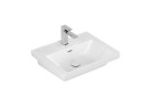 Раковина подвесная/с тумбой Villeroy & Boch Subway 3.0, 55x44cm, z переливом, otwór na armaturę, Stone White CeramicPlus