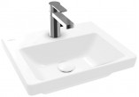 Раковина подвесная Villeroy & Boch Subway 3.0, 45x37cm, без перелива, otwór na armaturę, Stone White CeramicPlus