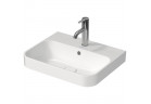 Раковина накладная на столешницу Duravit Happy D.2, 50x40xm, перелив, 1 отверстие под смеситель, вентиль Push-Open, белая