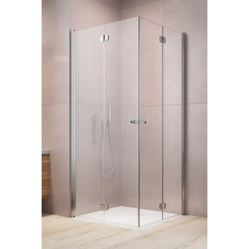 Кабины душевая Radaway Eos KDJ B, левая, 80x80cm, стекло бесцветное, profil хром