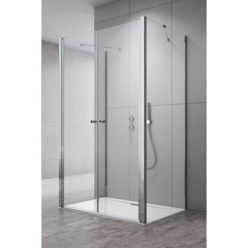 Двери кабины prysznicowej Radaway Eos DWD+S, 80cm, двустворчатые, стекло бесцветное, profil хром