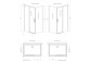 Боковая стенка S3 100 Radaway Eos DWD+S, przejrzysta, 1000x1970mm, profil хром