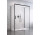 Фронт для душевой кабины Radaway Idea Black KDJ+S 150, правые, раздвижные, стекло бесцветное, 1500x2005mm, profil чёрный