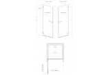 Двери для душа для ниши Radaway Idea Gold DWJ, левые, 140cm, раздвижные, стекло бесцветное, profil золотой