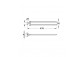 Вешалка для полотенец Grohe Essentials Cube, 60cm, настенный, brushed hard graphite