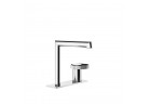 Смеситель для раковины Gessi Anello, напольный, z dźwignią z boku, высота 162mm, излив 144mm, без пробки, warm bronze brushed PVD