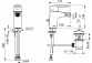 Смеситель для раковины Oras Saga XL, напольный, высота 157mm, излив 110mm, клапан automatyczny, хром