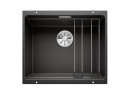 Zlewozmywak подвесной Blanco Etagon 500-U Silgranit PuraDur клапан InFino z sitkiem, без автоматической заглушки, с набором szyn - чёрный