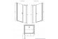 Двери для душа для ниши Radaway Eos DWJ II 120, правые, 1200x1950mm, profil хром