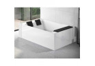 Ванна свободностоящая с гидромассажем Novellini Divina Dual Natural Air, 190x140cm, установка справа, с инсталляцией, system przelewowy, каскад, смеситель с каскадом i лейкой, obudowa 4-częściowa, белый глянец