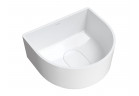 Накладная раковина Omnires Cadence M+, 42x37cm, без перелива, белый глянец