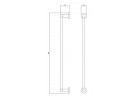 Вешалка для полотенец Omnires Modern Project, 40 cm, золотой szczotkowany