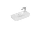 Раковина подвесная Villeroy&Boch O.novo, 50x25cm, z переливом, отверстие под смеситель, AntiBac, Weiss Alpin CeramicPlus
