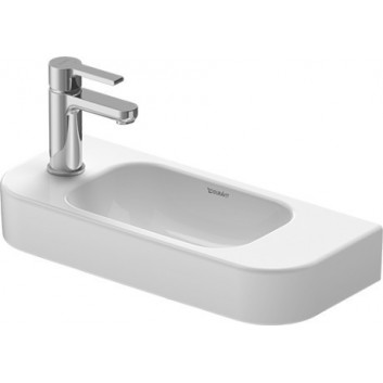 Раковина малая Duravit Happy D. 50 cm, Белый Alpin WonderGliss