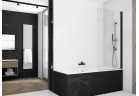 Шторки на ванну Sanswiss Solino SOEB1, правый, 850x1500mm, Black Line, чёрный profil 