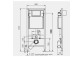 Инсталляция скрытого монтажа WC JomoTech, высота montażowa 1120mm, кронштейны w zestawie