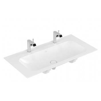 Раковина с тумбой Villeroy&Boch Finion 1200x500 mm ukryty перелив, для арматуры на одно отверстие, White Alpin CeramicPlus- sanitbuy.pl