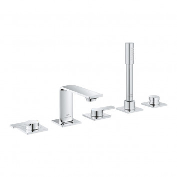 Смеситель для ванны на 5 отверстий Grohe Allure, w выходы wody, излив 143mm, brushed warm sunset