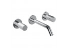 Смеситель для раковины Laufen Kartell by Laufen, двухзахватный скрытая, длина wylewki 175 mm - хром