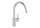 Смеситель для мойки Grohe BauLoop, напольный, высота 332mm, obrotowa излив, хром