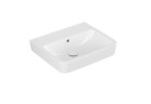 Накладная раковина Villeroy & Boch O.novo, 55x46cm, z переливом, без отверстия под смеситель, Weiss Alpin