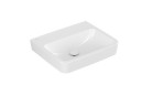 Накладная раковина Villeroy & Boch O.novo, 55x46cm, без перелива, без отверстия под смеситель, Weiss Alpin CeramicPlus