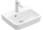 Раковина подвесная Villeroy & Boch O.novo, 50x37cm, z переливом, отверстие под смеситель, Weiss Alpin AntiBac CeramicPlus