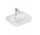 Раковина подвесная Villeroy & Boch O.novo, 45x37cm, z переливом, отверстие под смеситель, Weiss Alpin AntiBac CeramicPlus