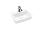Раковина подвесная Villeroy & Boch O.novo, 45x37cm, без перелива, отверстие под смеситель, Weiss Alpin