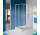 Прямоугольная душевая кабина Sanplast TX KN/TX5b-90x100-S sbW0, 90x100cm, двери раздвижные, профиль серебряный глянцевый