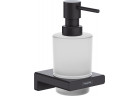 Дозатор для мыла Hansgrohe AddStoris, настенный, чёрный мат.