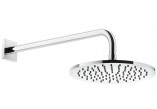 Верхний душ Gessi Rilievo, квадратная, 250x250mm, держатель настенные 389mm, хром