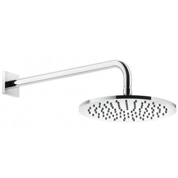 Верхний душ Gessi Rilievo, квадратная, 250x250mm, держатель настенные 389mm, хром