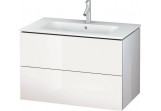 Шкафчик для раковины Duravit L-Cube, подвесной 820 x 481 mm - белая, благородный блеск