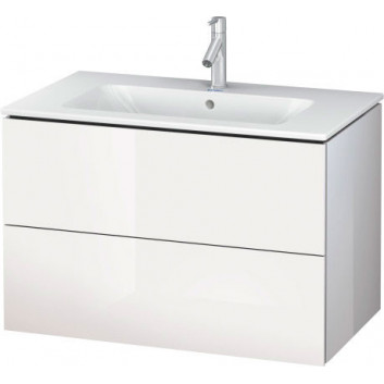 Шкафчик для раковины Duravit L-Cube, подвесной, белый, благородный блеск