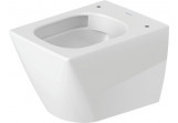 Подвесной унитаз wc Duravit Viu Compact, 48x37cm, Rimless, bez rantu, крепление Durafix, HygieneGlaze - белая